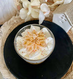 Bougie gourmande fleur de Noël
