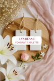 "Lys Blanc" Tablette de cire parfumée 10h